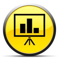 Presentation icon on a round button N8