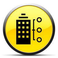Office Building icon on a round button N26