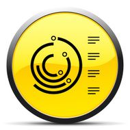 Radial Bar Chart icon on a round button N17