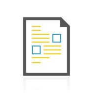 Document icon on a white background N62