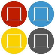 Projection Screen icon on circle buttons N5
