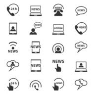 Communication icons set