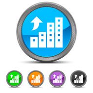 Apartment Buildings icon on circle buttons N2