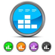 Bar Graph icon on circle buttons N17