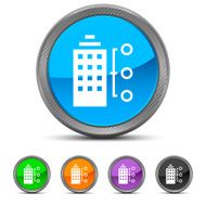 Office Building icon on circle buttons N5