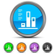 Bar Graph icon on circle buttons N18