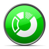 Donut Chart icon on a round button N37