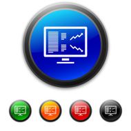 Computer Monitor icon on round buttons N7