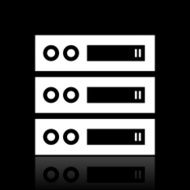 Network Server icon on a black background N5