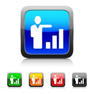 Businessman icon on color buttons N11