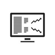 Computer Monitor icon on a white background N21