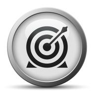 Target icon on a silver button N4