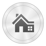 Home icon on a round button N12