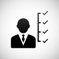 Businessman icon on a white background N59