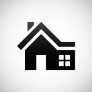 Home icon on a white background N8