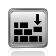 Wall icon on a square button N9