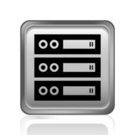 Network Server icon on a square button N8