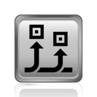 Conveyor icon on a square button N5