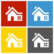 Home icon on square buttons N5
