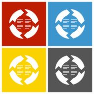 Chevron Chart icon on square buttons N15