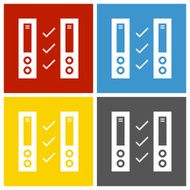 Network Server icon on square buttons N7