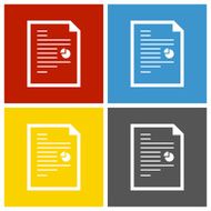 Document icon on square buttons N23