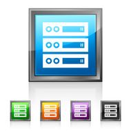 Network Server icon on square buttons N8
