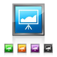 Projector Screen icon on square buttons N3