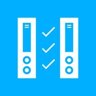 Network Server icon on a blue background N4