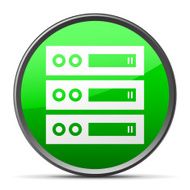 Network Server icon on a round button N25