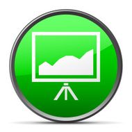 Projector Screen icon on a round button N7