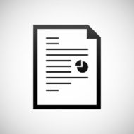 Document icon on a white background N65