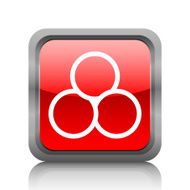 Venn Diagram icon on a square button N11