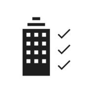 Office Building icon on a white background N24