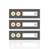 Network Server icon on a white background N21