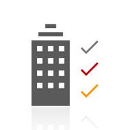 Office Building icon on a white background N26