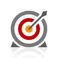 Target icon on a white background N23