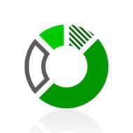 Donut Chart icon on a white background N33