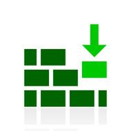 Wall icon on a white background N20