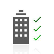 Office Building icon on a white background N28