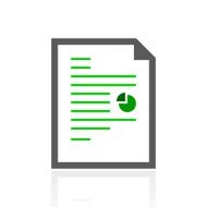 Document icon on a white background N73