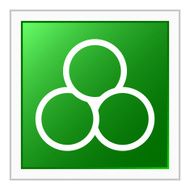 Venn Diagram icon on a square button N12