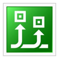 Conveyor icon on a square button N8