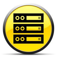 Network Server icon on a round button N33