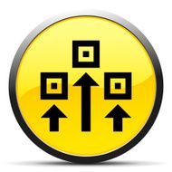 Logistics icon on a round button N28