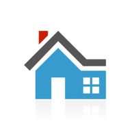 Home icon on a white background N14