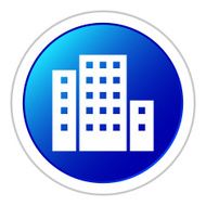 Office Building icon on a round button N37