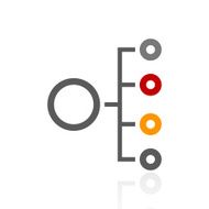 Organization Chart icon on a white background N15