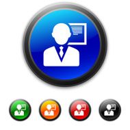 Businessman icon on round buttons N24