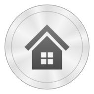 Home icon on a round button N22
